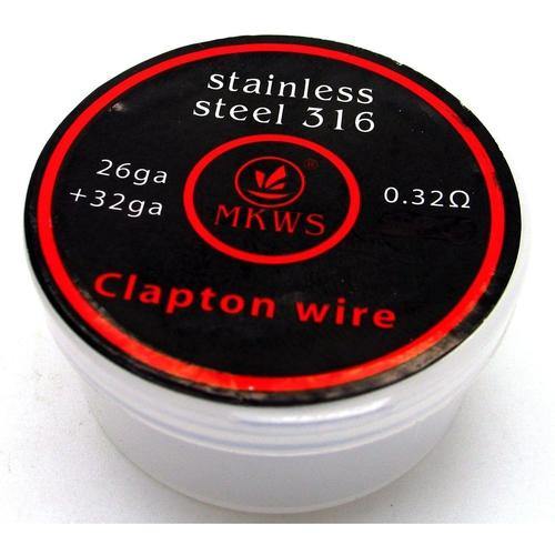 Stainless Steel Coils 24/32 gauge Clapton by MKWS at MaxVaping