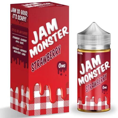 Jam Monster Strawberry 0mg - 100ml by Monster Vape Labs at MaxVaping