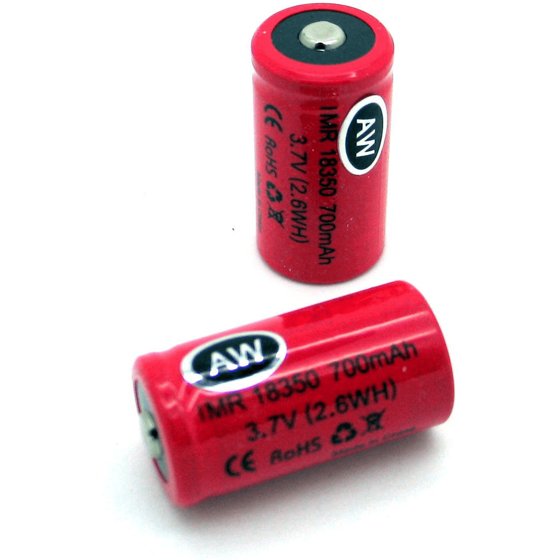 AW IMR 18350 700mAh Rechargeable Battery - ButtonTop (2)-Tobeco-MaxVaping