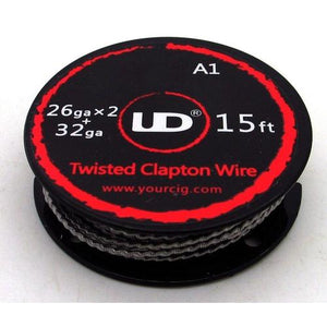 Twisted Coiling Wire Spools 26g x 2, 32g Twisted Clapton Coil 5m Spool by Youde at MaxVaping